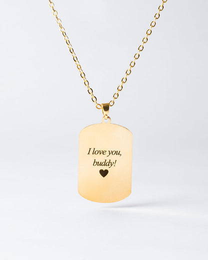 Personalized Dogtag Necklace with Custom Engraved Dog Photo - Unique Memorial Gift for Dog Owners