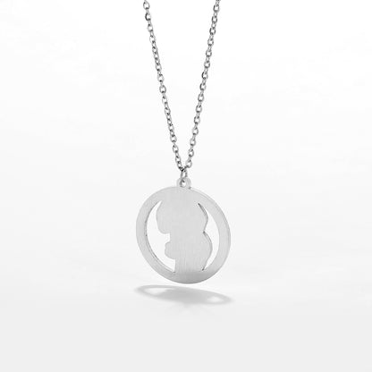 Personalized Halo Dog Necklace with Custom Engraved Photo - Heartfelt Memorial Jewelry for Pet Owners