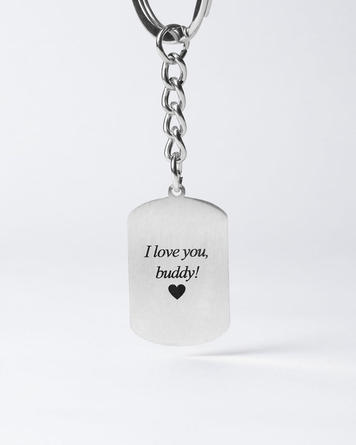 Personalized Dogtag Keychain with Custom Engraved Dog Photo - Unique Gift for Dog Owners